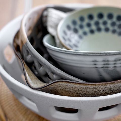 SIMPLE FORM. - Bloomingville Bloomingville Electra Bowl Grey - 