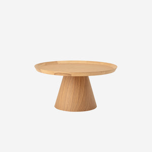 Oak veneer on sale side table