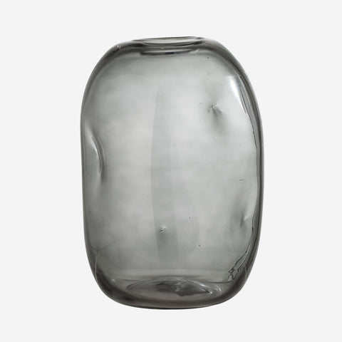 SIMPLE FORM. - Bloomingville Bloomingville Vinda Glass Vase Smoke - 