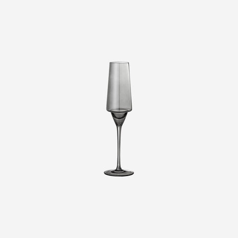 SIMPLE FORM. - Bloomingville Bloomingville Yvette Smoke Grey Champagne Glass Set - 