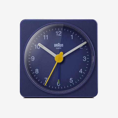 SIMPLE FORM. - Braun Braun BC02BL Classic Travel Analogue Alarm Clock Blue - 