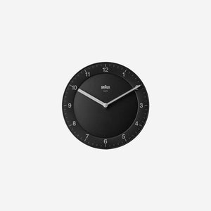 Braun BC06B Classic Analogue Wall Clock 20cm Black Clock Braun    - [store_name]