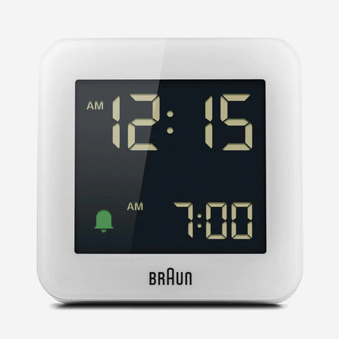 SIMPLE FORM. - Braun Braun BC09W LCD Alarm Clock White - 