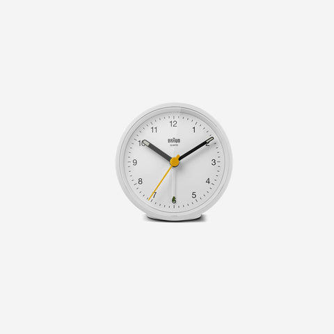 SIMPLE FORM. - Braun Braun BC12W Classic Analogue Alarm Clock White - 