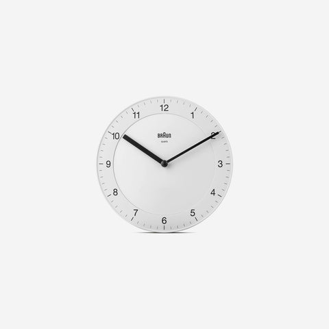 SIMPLE FORM. - Braun Braun BC17W Large Wall Clock  30cm White - 