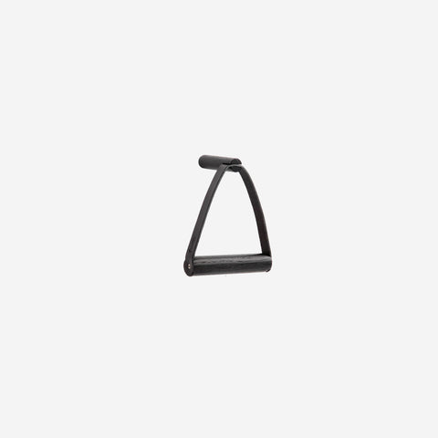 SIMPLE FORM. - By Wirth By Wirth Black Leather Toilet Paper Holder - 