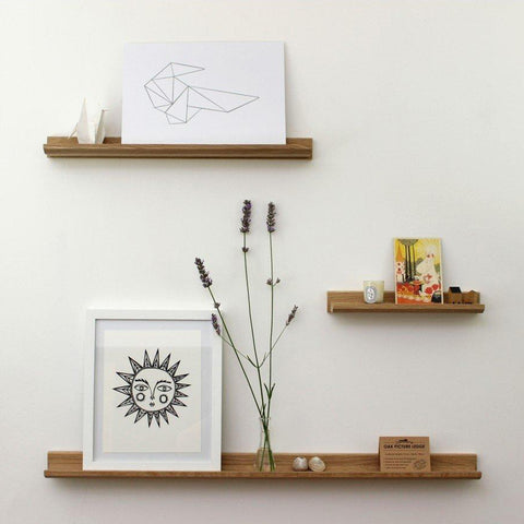 Creamore Mill Oak Picture Ledge Shelf Long Shelf Creamore Home    - [store_name]