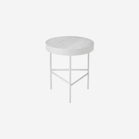 SIMPLE FORM. - Ferm Living Ferm Living Marble Side Table White - 
