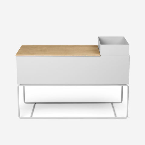 Ferm Living Plant Box Large Tray Oiled Oak Plant Stand Ferm Living    - [store_name]