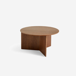 Hay Slit Coffee Table Wood Walnut Round Coffee Table HAY    - [store_name]