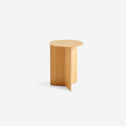 SIMPLE FORM. - HAY Hay Slit Tall Table Wood Oak Round - 