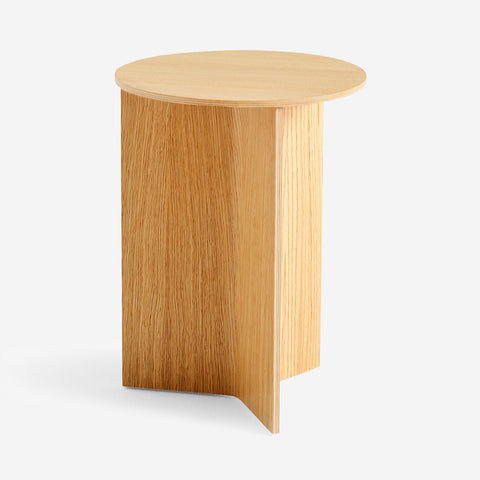 SIMPLE FORM. - HAY Hay Slit Tall Table Wood Oak Round - 