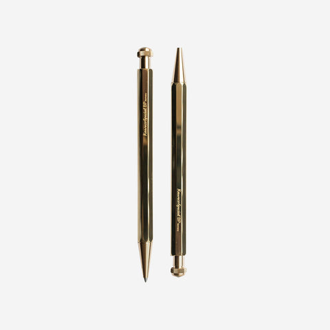 SIMPLE FORM. - Kaweco Kaweco Brass Mechanical Pencil & Ballpoint Pen Gift Set - 