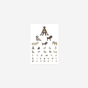 Kay Bojesen Animal Eye Chart Poster Art Print Kay Bojesen    - [store_name]