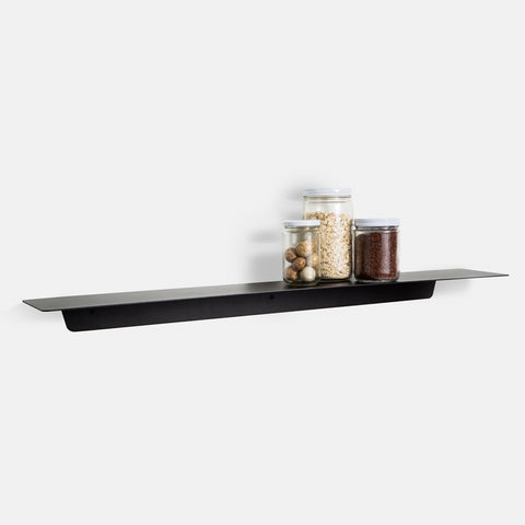 SIMPLE FORM. - Made of Tomorrow Made Of Tomorrow Fold Ledge Shelf Black Long - 