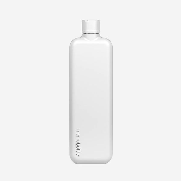 Memobottle White Slim Stainless Steel Bottle | Water Bottles | Simple Form