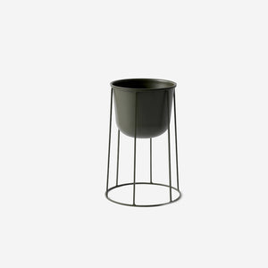 Audo Wire Base Stand Olive Medium Plant Stand Audo Copenhagen    - [store_name]