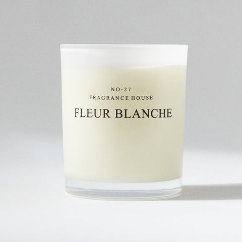 SIMPLE FORM. - No.27 Fragrance House No.27 Candle Fleur Blanche - 