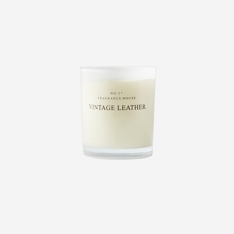 SIMPLE FORM. - No.27 Fragrance House No.27 Candle Vintage Leather - 