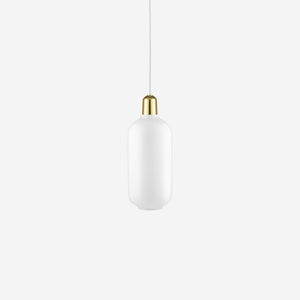 Normann Copenhagen Amp Pendant Large White/Brass Pendants Normann Copenhagen    - [store_name]