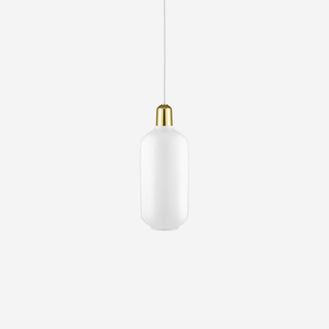 Normann Copenhagen Amp Pendant Large White/Brass Pendants Normann Copenhagen    - [store_name]