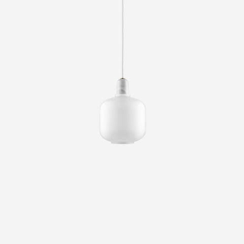 Normann Copenhagen Amp Pendant Small White/White Pendants Normann Copenhagen    - [store_name]