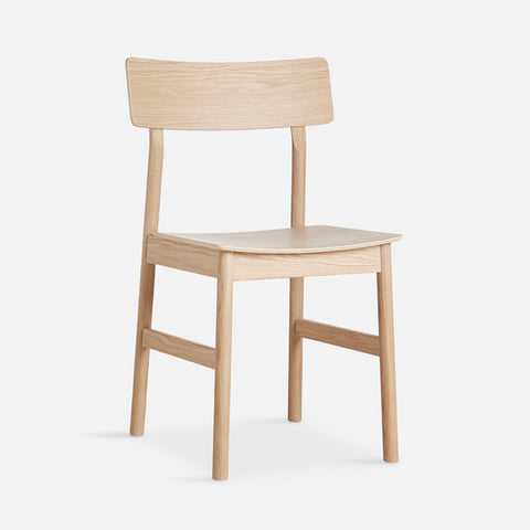 SIMPLE FORM. - WOUD Woud Pause Dining Chair White Oak - Ex Display - 
