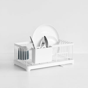 Yamazaki Tower Dish Drainer Rack White Drainers Simple Form