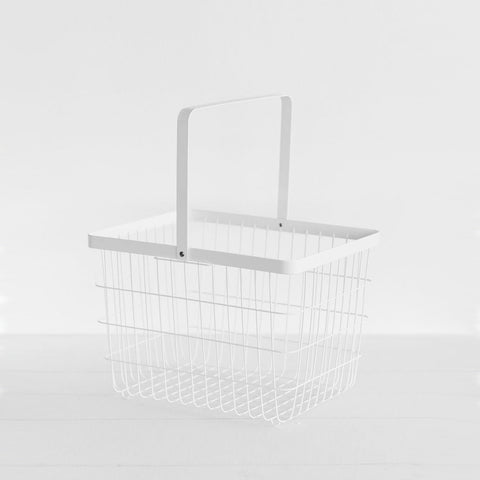 SIMPLE FORM. - Yamazaki Yamazaki Tower Wire Basket White - 