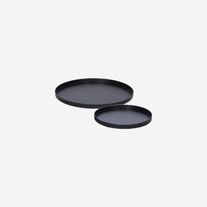 Zakkia Metal Round Tray Black Set Tray Zakkia    - [store_name]