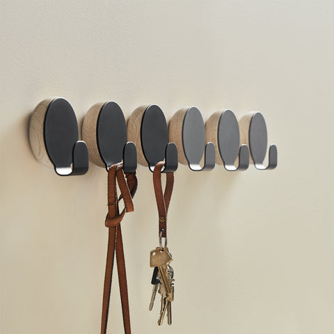 Woud Haak Wall Hook Black Hook WOUD    - [store_name]