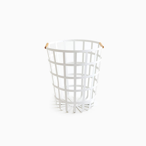 SIMPLE FORM. - Yamazaki Yamazaki Tosca Round Laundry Basket White - 