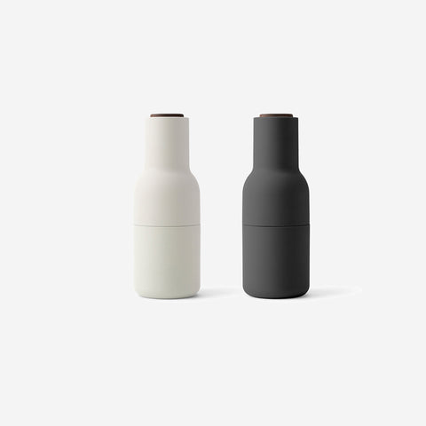 SIMPLE FORM. - Audo Copenhagen Audo Bottle Grinders Ash + Carbon Walnut - 